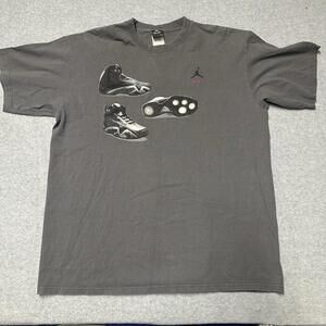 Vintage Jordan Shirt Mens Large Air Jumpman XXI 21 OG Basketball Shoes 2005 Y2K